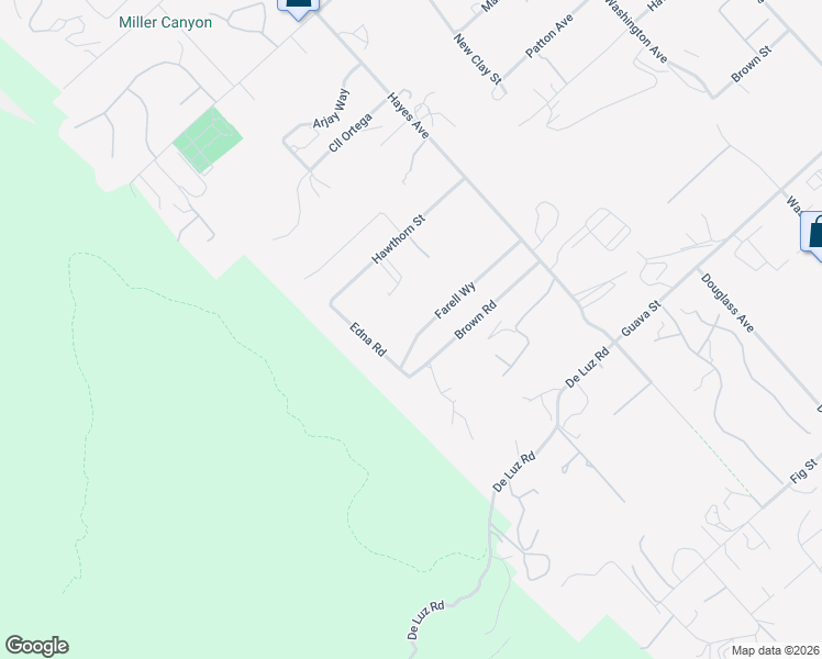 map of restaurants, bars, coffee shops, grocery stores, and more near 25452 Edna Road in Murrieta