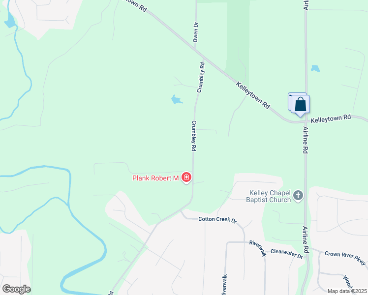 map of restaurants, bars, coffee shops, grocery stores, and more near 1685 Crumbley Road in McDonough