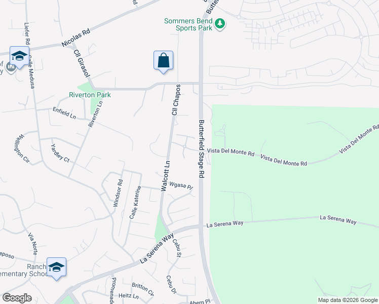 map of restaurants, bars, coffee shops, grocery stores, and more near 40232 Lombardy Street in Temecula