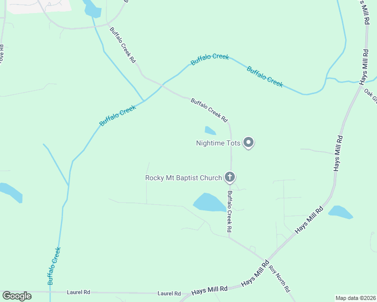 map of restaurants, bars, coffee shops, grocery stores, and more near 541 Buffalo Creek Road in Carrollton