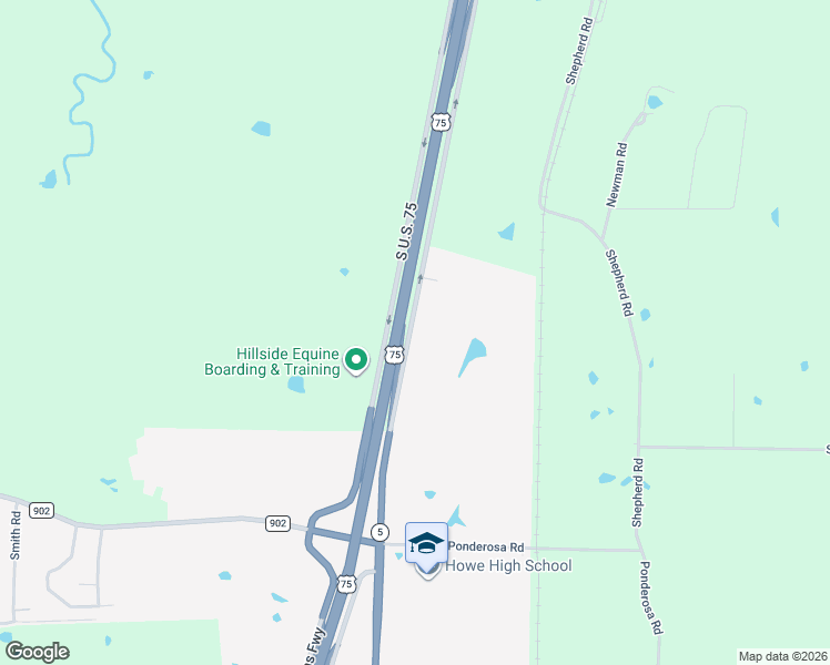 map of restaurants, bars, coffee shops, grocery stores, and more near in Howe