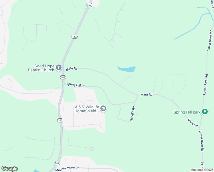map of restaurants, bars, coffee shops, grocery stores, and more near 1050 Mote Road in Covington