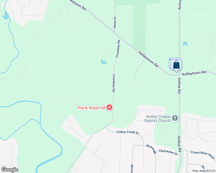 map of restaurants, bars, coffee shops, grocery stores, and more near 1695 Crumbley Road in McDonough