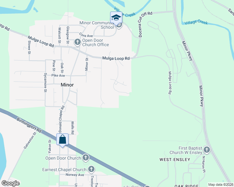 map of restaurants, bars, coffee shops, grocery stores, and more near 2970 Canoles Avenue in Birmingham