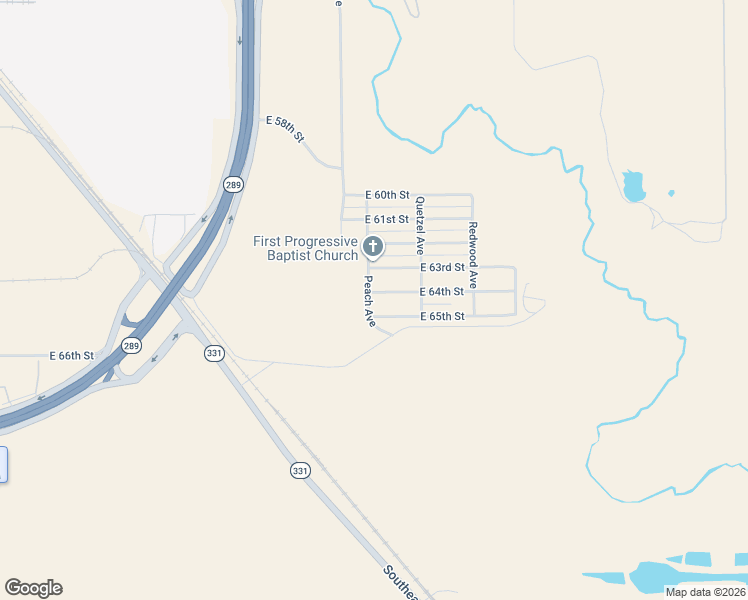 map of restaurants, bars, coffee shops, grocery stores, and more near 4205 East 64th Street in Lubbock
