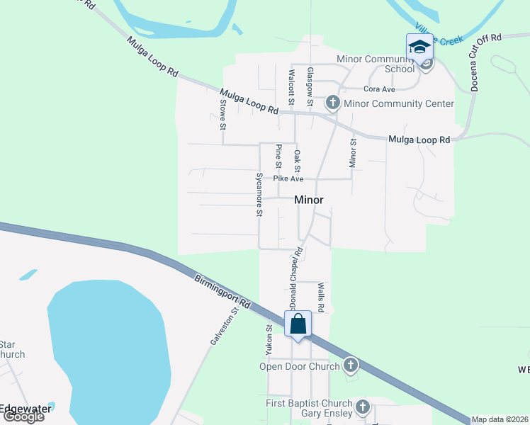 map of restaurants, bars, coffee shops, grocery stores, and more near 3268 Central Avenue in Birmingham