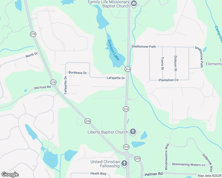 map of restaurants, bars, coffee shops, grocery stores, and more near 320 Carriage Drive in Fayetteville
