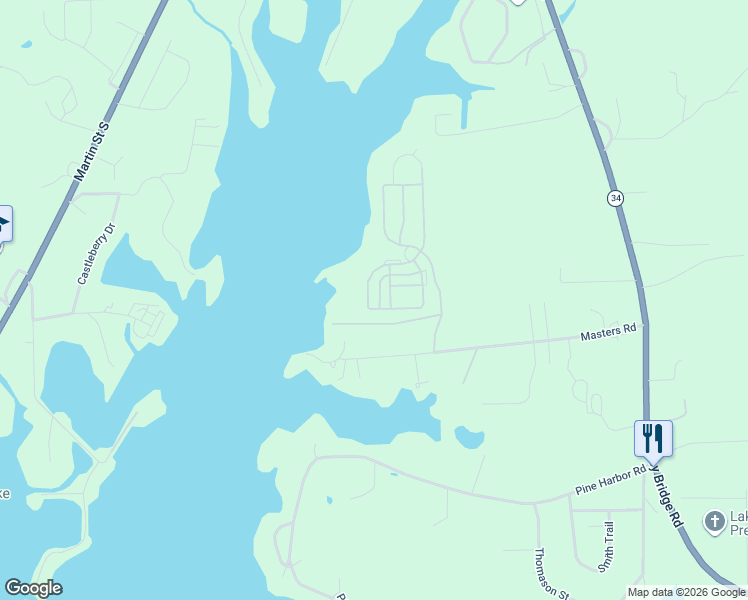 map of restaurants, bars, coffee shops, grocery stores, and more near in Pell City