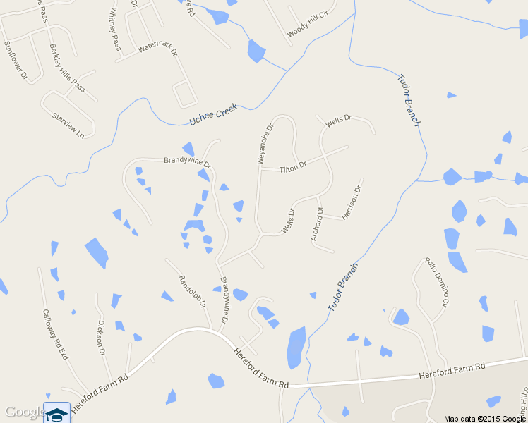 map of restaurants, bars, coffee shops, grocery stores, and more near 410 Weyanoke Drive in Evans