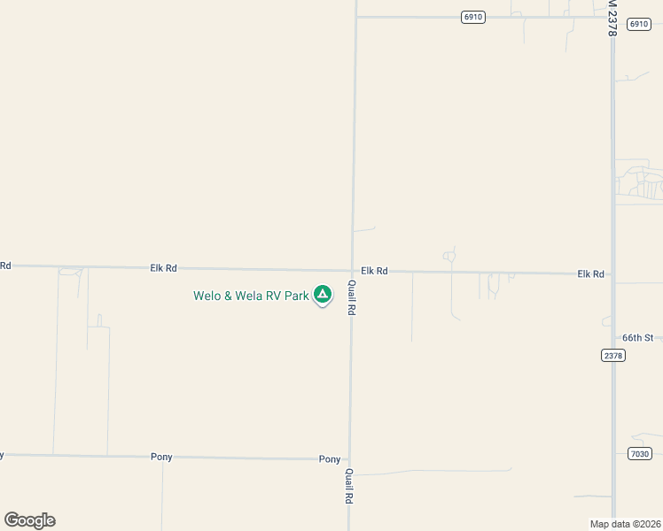 map of restaurants, bars, coffee shops, grocery stores, and more near 6847-6899 Elk Road in Lubbock