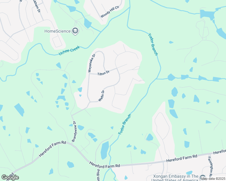 map of restaurants, bars, coffee shops, grocery stores, and more near 602 Archard Drive in Evans