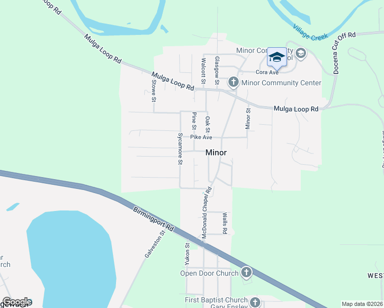 map of restaurants, bars, coffee shops, grocery stores, and more near 3268 Central Avenue in Birmingham