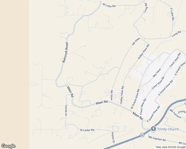 map of restaurants, bars, coffee shops, grocery stores, and more near 106-108 Wanda Circle in Capitan