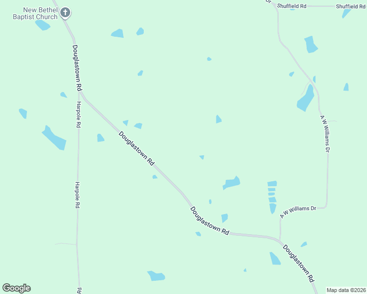 map of restaurants, bars, coffee shops, grocery stores, and more near 2171 Douglastown Road in Pheba