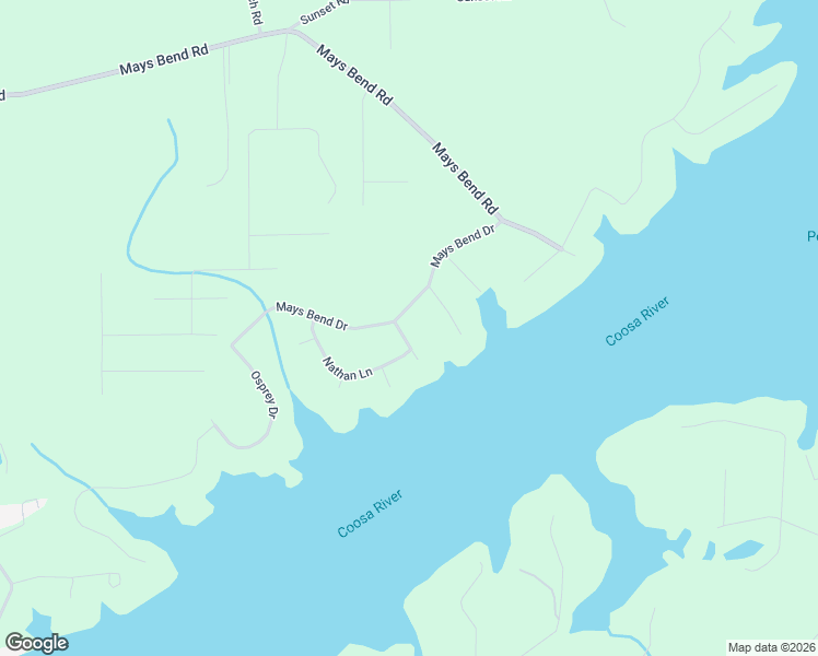 map of restaurants, bars, coffee shops, grocery stores, and more near 377 Mays Bend Drive in Pell City