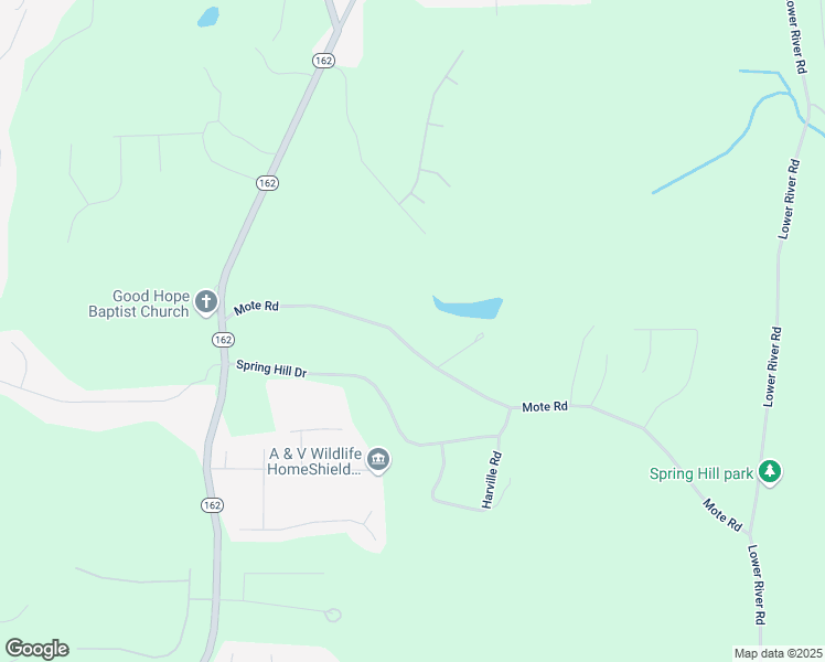 map of restaurants, bars, coffee shops, grocery stores, and more near 1050 Mote Road in Covington