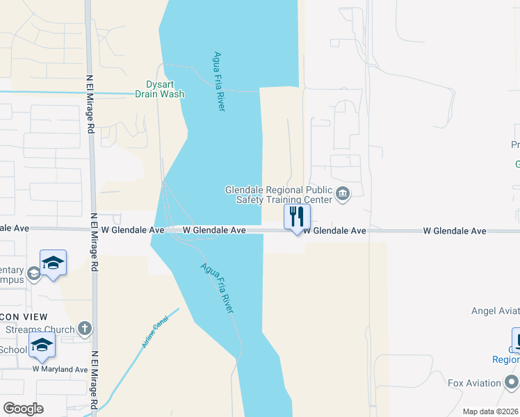 map of restaurants, bars, coffee shops, grocery stores, and more near in Maricopa County