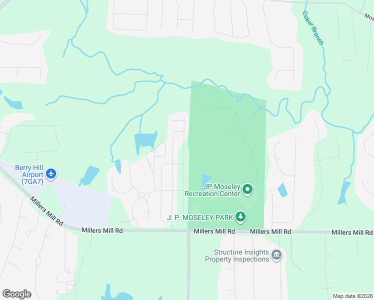 map of restaurants, bars, coffee shops, grocery stores, and more near 909 Millers Mill Road in Stockbridge