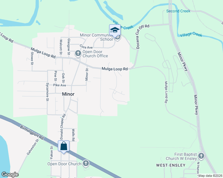 map of restaurants, bars, coffee shops, grocery stores, and more near 2970 Canoles Avenue in Birmingham