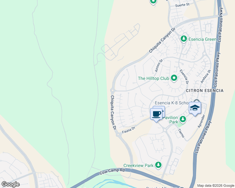 map of restaurants, bars, coffee shops, grocery stores, and more near 4 Solido Street in Ladera Ranch