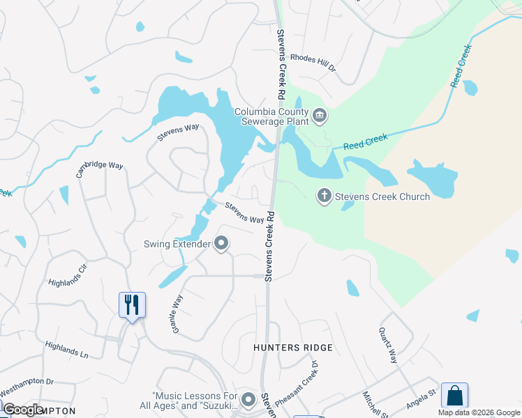 map of restaurants, bars, coffee shops, grocery stores, and more near 608 Crown Point Drive in Martinez