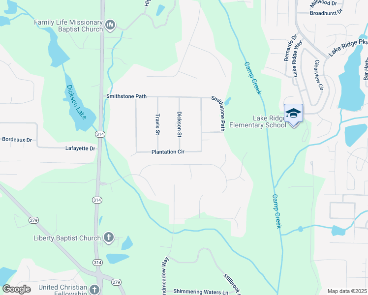 map of restaurants, bars, coffee shops, grocery stores, and more near 333 Dickson Street in Fayetteville