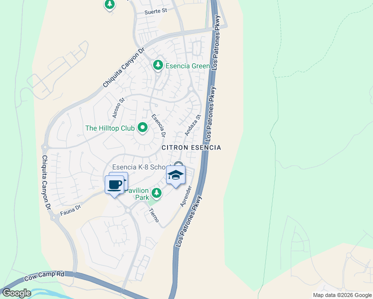 map of restaurants, bars, coffee shops, grocery stores, and more near 91 Baculo Street in Mission Viejo