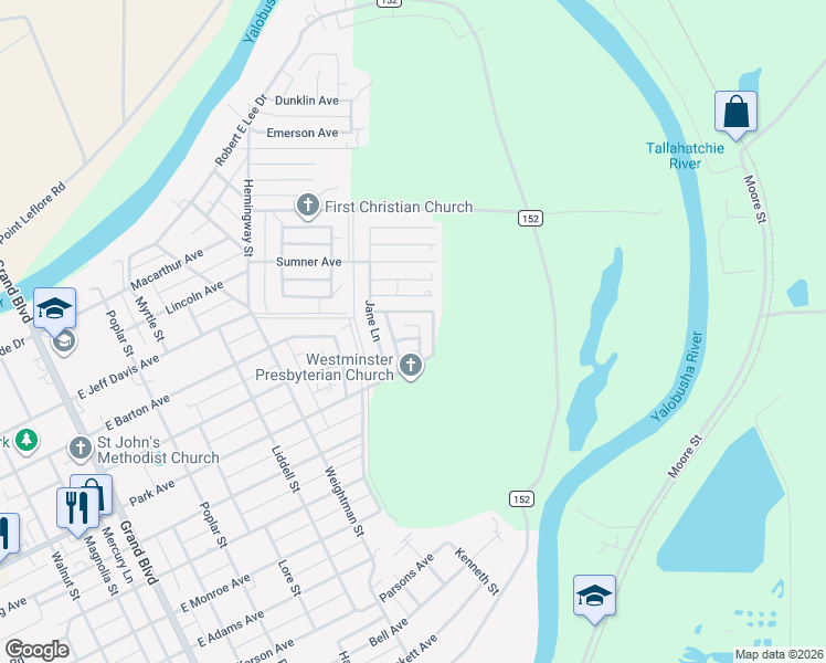 map of restaurants, bars, coffee shops, grocery stores, and more near 1001 River Birch Cove in Greenwood
