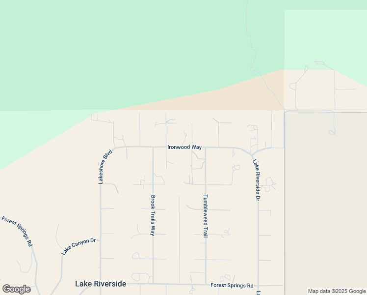map of restaurants, bars, coffee shops, grocery stores, and more near Ironwood Way in Lake Riverside