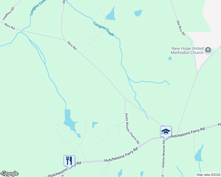 map of restaurants, bars, coffee shops, grocery stores, and more near 7995 Rico Road in Palmetto