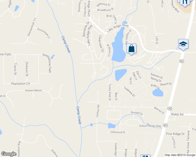 map of restaurants, bars, coffee shops, grocery stores, and more near 1101 W Shore Dr in Riverdale