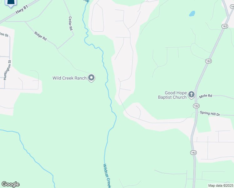 map of restaurants, bars, coffee shops, grocery stores, and more near 355 Long Creek Drive in Covington