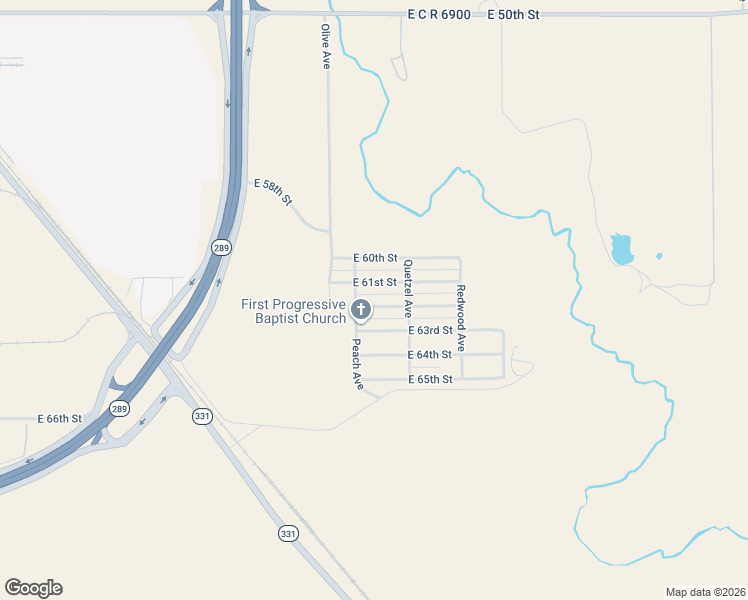 map of restaurants, bars, coffee shops, grocery stores, and more near 4205 East 62nd Street in Lubbock