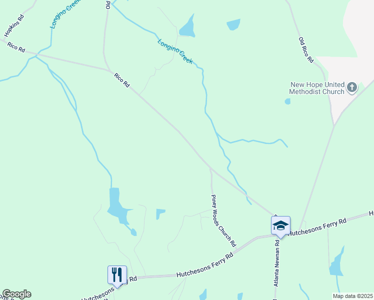 map of restaurants, bars, coffee shops, grocery stores, and more near 7995 Rico Road in Palmetto