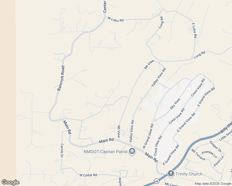 map of restaurants, bars, coffee shops, grocery stores, and more near 282-708 Main Road in Capitan