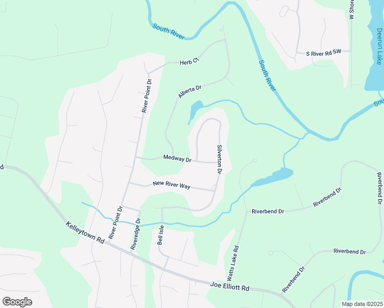 map of restaurants, bars, coffee shops, grocery stores, and more near 629 Medway Drive in McDonough