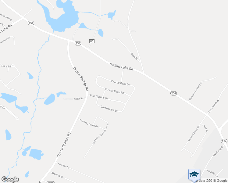 map of restaurants, bars, coffee shops, grocery stores, and more near 484 Crystal Peak Road in Graniteville