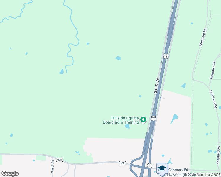 map of restaurants, bars, coffee shops, grocery stores, and more near South U.S. 75 in Sherman