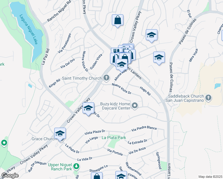 map of restaurants, bars, coffee shops, grocery stores, and more near 29111 Aloma Avenue in Laguna Niguel