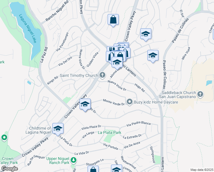 map of restaurants, bars, coffee shops, grocery stores, and more near 29111 Aloma Avenue in Laguna Niguel