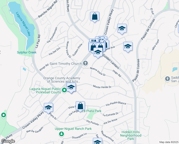 map of restaurants, bars, coffee shops, grocery stores, and more near in Laguna Niguel