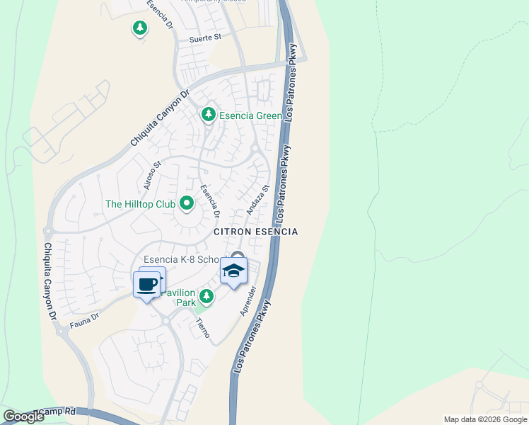 map of restaurants, bars, coffee shops, grocery stores, and more near 28 Baculo Street in Ladera Ranch