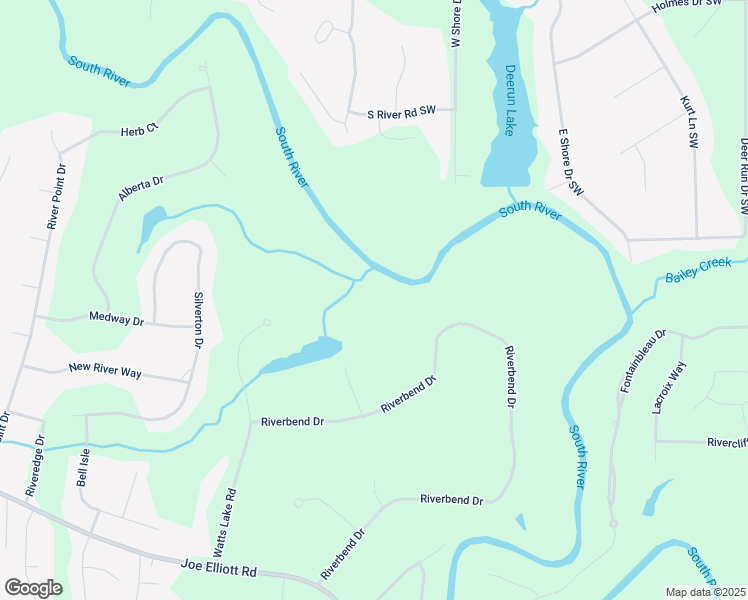map of restaurants, bars, coffee shops, grocery stores, and more near 320 Riverbend Drive in McDonough
