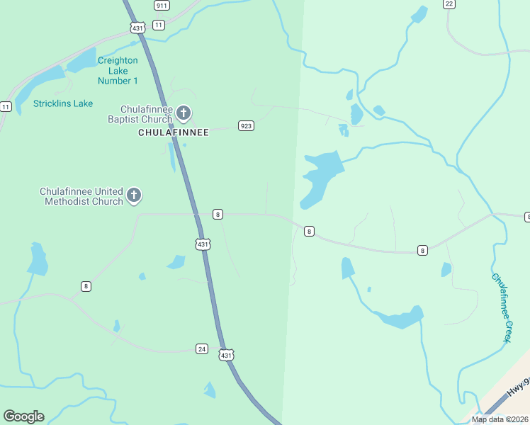 map of restaurants, bars, coffee shops, grocery stores, and more near 800-1098 County Road 8 in Heflin