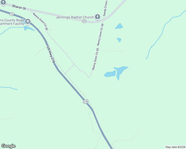 map of restaurants, bars, coffee shops, grocery stores, and more near 496 Nancy Gunn Circle Southeast in Crawfordville