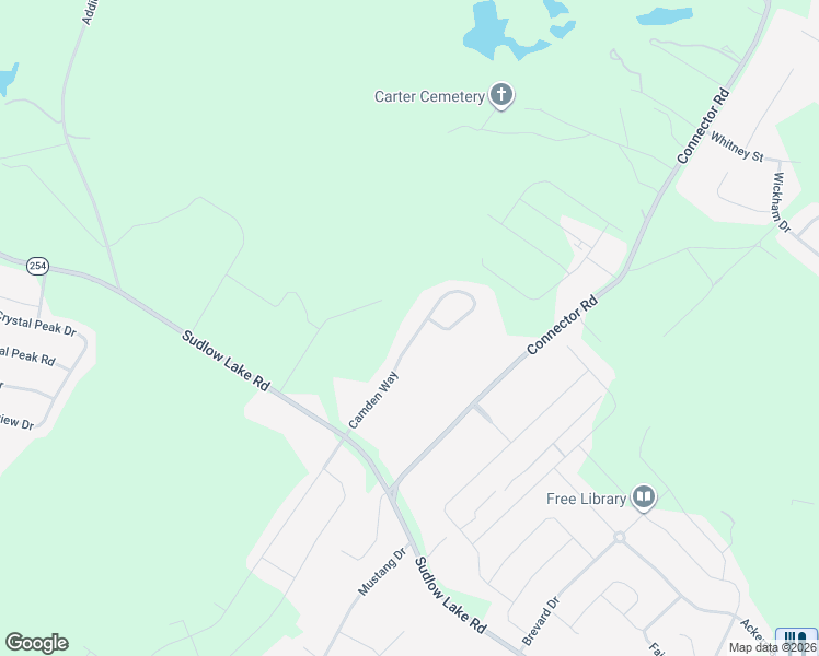 map of restaurants, bars, coffee shops, grocery stores, and more near 3155 Camden Way in Graniteville