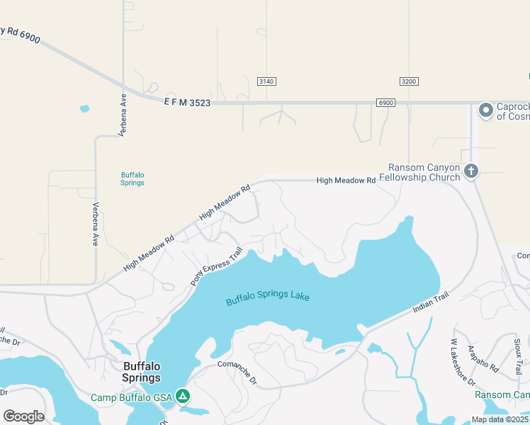 map of restaurants, bars, coffee shops, grocery stores, and more near 262 Lariat Loop in Buffalo Springs