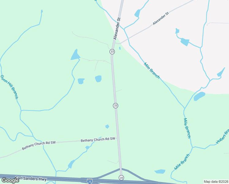 map of restaurants, bars, coffee shops, grocery stores, and more near 1050 Sparta Road Southeast in Crawfordville