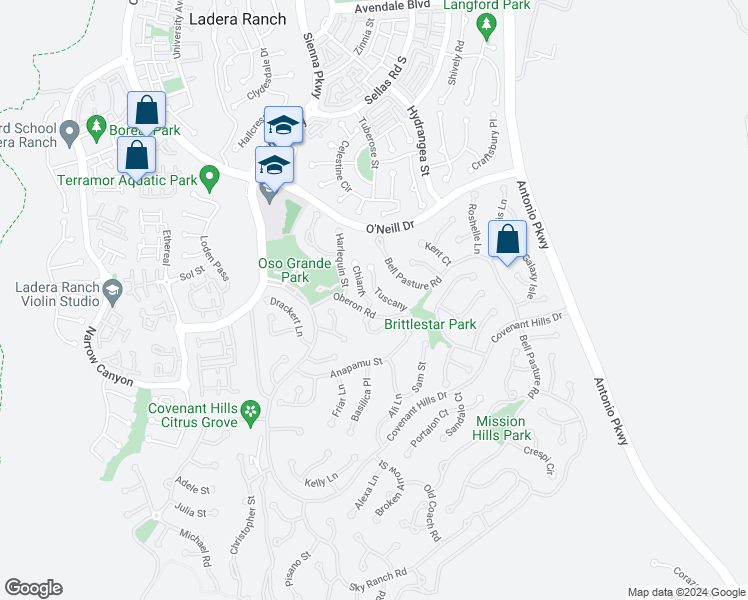 map of restaurants, bars, coffee shops, grocery stores, and more near 7 Salvatore in Mission Viejo