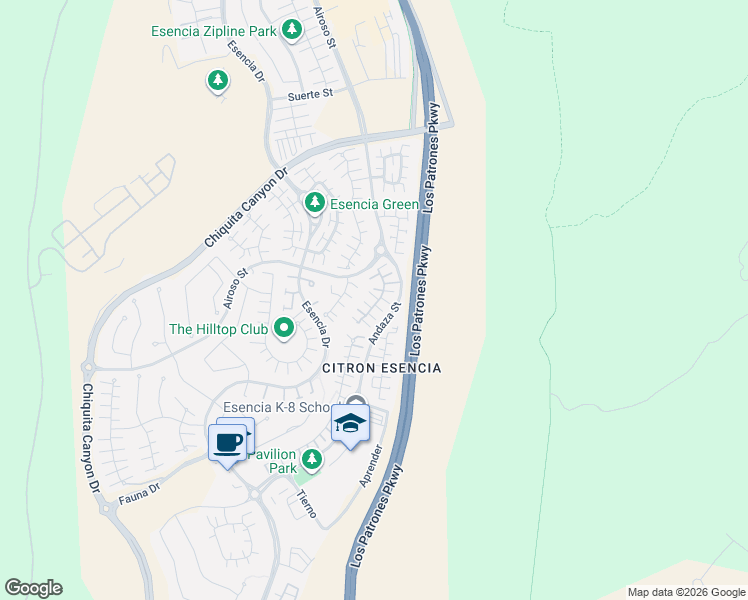 map of restaurants, bars, coffee shops, grocery stores, and more near 30 Majeza Court in Mission Viejo